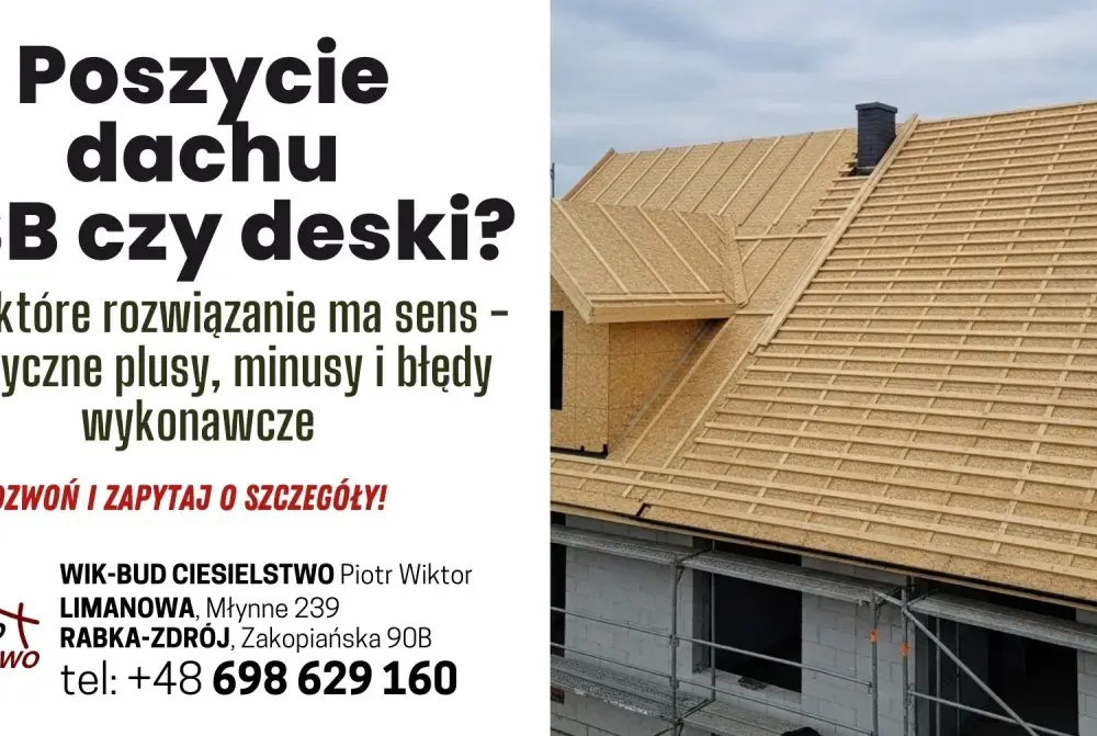 Dach z OSB - Jak wybrać, zamontować i uniknąć błędów?