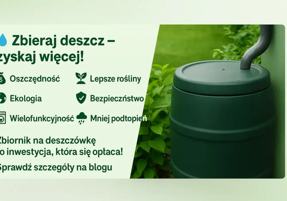 Deszczówka - Jak obliczyć pojemność zbiornika i oszczędzać wodę?