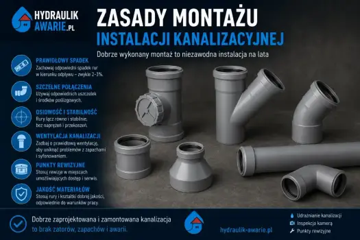 Połączenie kielichowe rur kanalizacyjnych bez typowych błędów