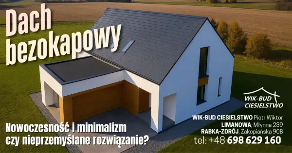 Dach bez okapu - Wady, zalety, koszty i błędy. Czy to dla Ciebie?